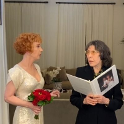 VIDEO: Lily Tomlin Officiates Kathy Griffin's Wedding Ceremony