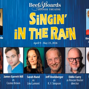 Cast Set for SINGIN' IN THE RAIN at Beef & Boards Dinner Theatre