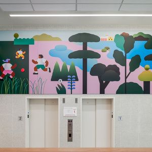 NYC Department Of Cultural Affairs And School Construction Authority Unveil Five New Public School Art Installations