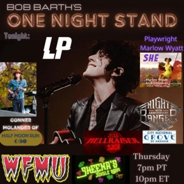 Marlow Wyatt, LP & More to Join BOB BARTH'S ONE NIGHT STAND Photo