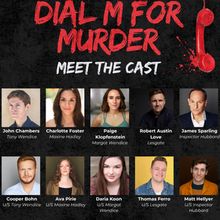 Cast Set for DIAL M FOR MURDER at Oil Lamp Theater