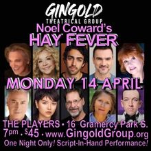 Charles Busch, Jennifer Cody, Annie Golden and More to Star in HAY FEVER at Gingold…