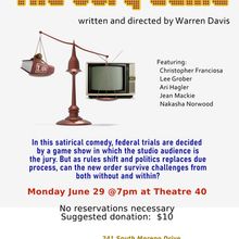 THE JURY GAME to Receive Staged Reading at Theatre 40