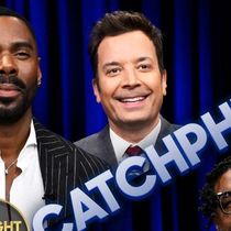 Colman Domingo and Monica Barbaro Face Off in Catchphrase Showdown With Questlove