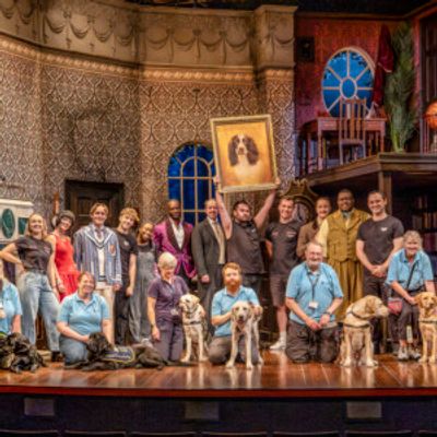 Photos: THE PLAY THAT GOES WRONG Cast Hosts Guide Dogs UK Puppies at Duchess Theatre