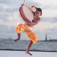 India's Independence Celebrates With Lady Liberty At Sunset For Battery Dance…
