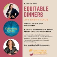 Join The Conversation With EQUITABLE DINNERS: LIFT EVERY VOICE