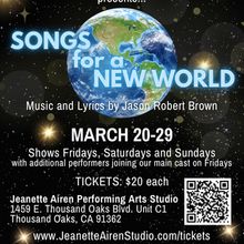 Star-Studded Cast Joins SONGS FOR A NEW WORLD in Thousand Oaks