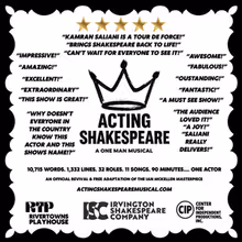 ACTING SHAKESPEARE: A ONE-MAN MUSICAL to Play Free Performance at Pugsley Park