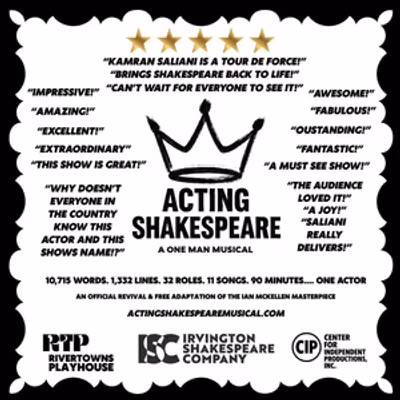 ACTING SHAKESPEARE: A ONE-MAN MUSICAL to Play Free Performance at Pugsley Park