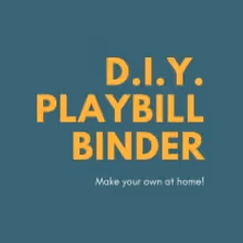D.I.Y. Playbill Binder