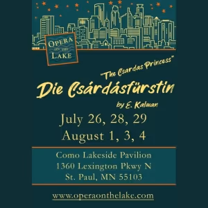 Review: DIE CSÁRDÁSFÜRSTIN (THE CSARDAS PRINCESS) at Opera On The Lake