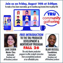 TRU to Host Free Intro Session on Producer Development & Mentorship Program