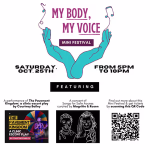 MY BODY, MY VOICE: A NIGHT OF PERFORMANCE AND ACTIVISM To Benefit The Brigid Alliance