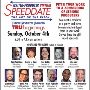 TRU to Host Writer-Producer Virtual Speed Date
