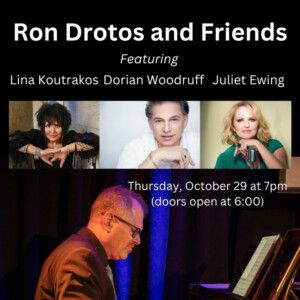 RON DROTOS AND FRIENDS Return to Pangea for Encore Jazz Performance