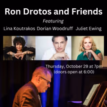 RON DROTOS AND FRIENDS Return to Pangea for Encore Jazz Performance