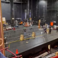 Video: Set Construction Begins for HERE LIES LOVE on Broadway