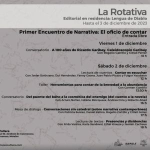 Primer Encuentro De Narrativa: El Oficio De Contar, En La Tallera