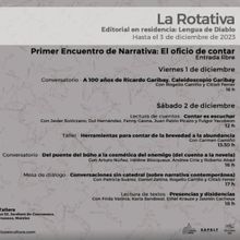 Primer Encuentro De Narrativa: El Oficio De Contar, En La Tallera