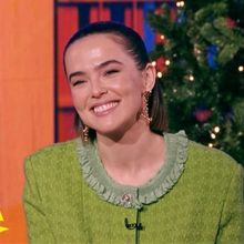 Video: Katie Holmes Surprises Zoey Deutch on GMA with OUR TOWN Question