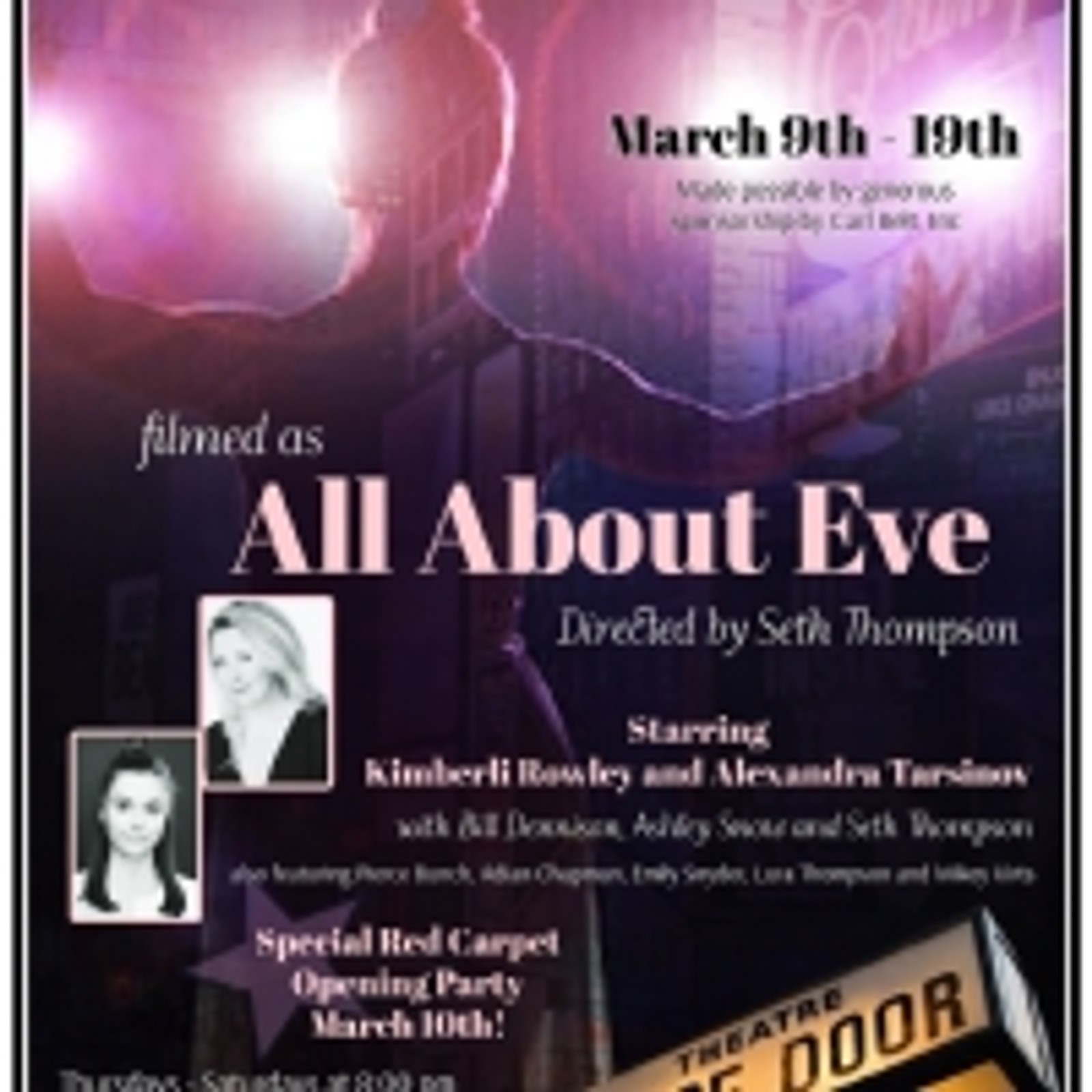Cumberland Theatre's 35th Season Continues With Hollywood Classic THE WISDOM OF EVE