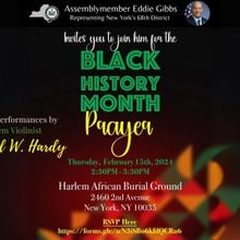 Assemblymember Eddie Gibbs' to Hold Prayer In East Harlem Today