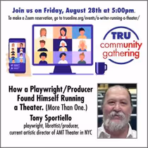 Theater Resources Unlimited to Host Zoom Talk With Tony Sportiello
