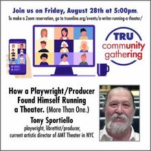 Theater Resources Unlimited to Host Zoom Talk With Tony Sportiello