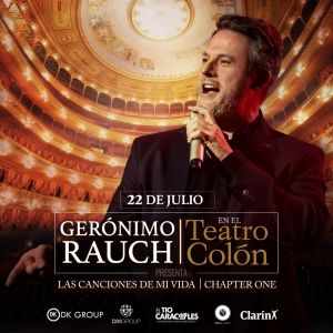 Gerónimo Rauch ofrece un concierto en el Teatro Colón de Buenos Aires