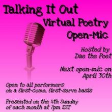 TALKING IT OUT FEST to Host Virtual Poetry Open-Mic Tonight