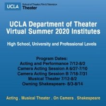 Register for UCLA Virtual Summer Institutes 2020