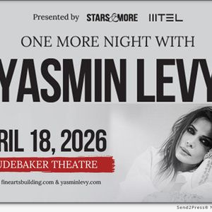 Yasmin Levy to Bring ONE MORE NIGHT WITH YASMIN LEVY to the Studebaker Theatre