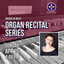 Concert Organist Dr. Damin Spritzer to Perform Bach Recital in Millburn, NJ