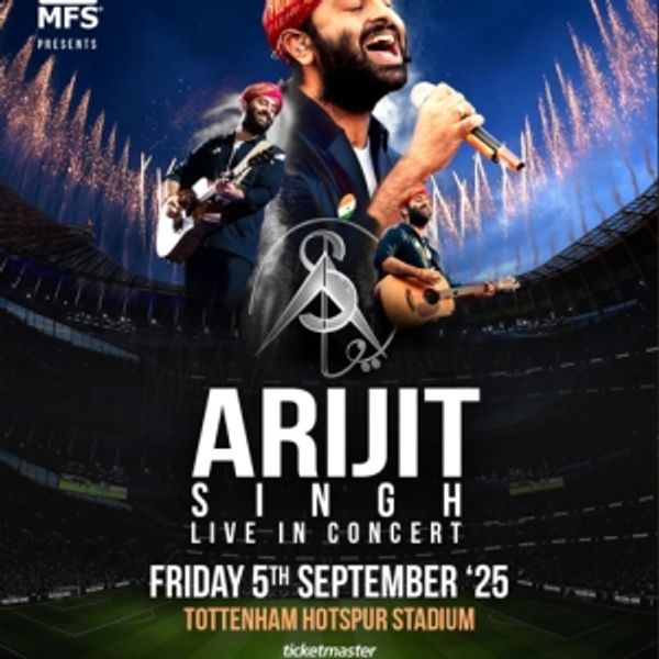 Bollywood Superstar Arijit Singh Will Perform Headline Show at Tottenham Hotspur Stad Photo