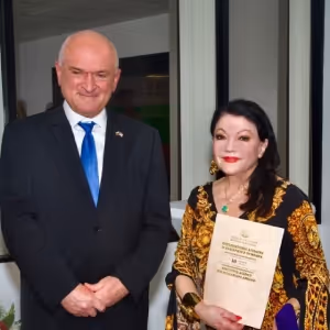 Actress-Philanthropist Irina Maleeva Receives Ivan Vazov Medal From Bulgarian Prime…