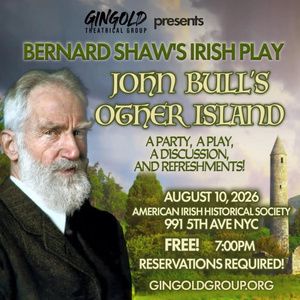 Karen Ziemba, Robert Cuccioli and More to Star JOHN BULL'S OTHER ISLAND at Gingold Th