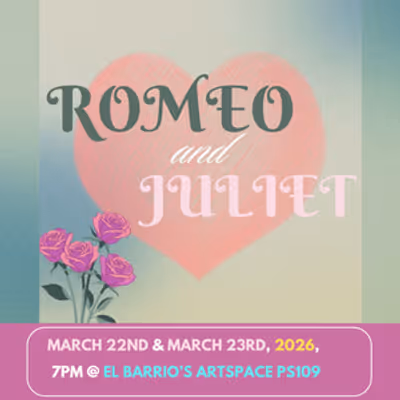 Tier5 Will Present ROMEO &amp; JULIET at El Barrio's ArtSpace This March