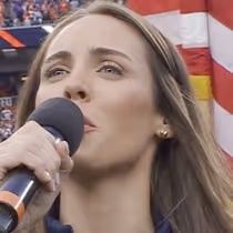 Video: THE OUTSIDERS' Emma Hearn Sings Anthem at Broncos Game in Denver