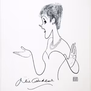 Limited-Edition Al Hirschfeld Prints Signed by Julie Andrews, Robert De Niro & More…