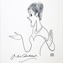 Limited-Edition Al Hirschfeld Prints Signed by Julie Andrews, Robert De Niro & More…