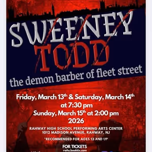 SWEENEY TODD: THE DEMON BARBER OF FLEET STREET to Be Presented at Rahway High School…