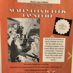 SPARKY GOES TO DORIS DAY'S HOTEL at The Porch Club Of Riverton