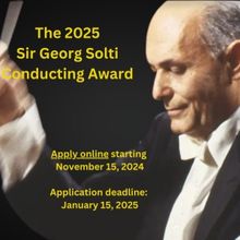 Applications Now Open For The Solti Foundation U.S.'s 2025 Solti Fellow
