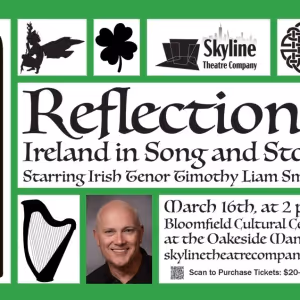 Irish Tenor Timothy Liam Smith to Present REFLECTIONS: IRELAND IN SONG AND STORY…