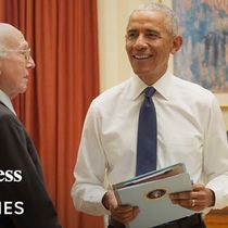 Barack Obama Gives Larry David Notes in New Behind-the-Scenes Clip