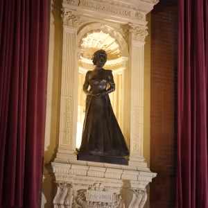 The King Unveils Statue of Queen Elizabeth II at the Royal Albert Hall