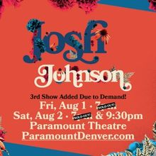 Josh Johnson Adds August Performance At Paramount Theatre