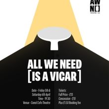 ALL WE NEED IS A VICAR Comes to Canal Café Theatre in April