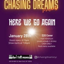 Chasing Dreams to Debut HERE WE GO AGAIN at Don't Tell Mama on January 28
